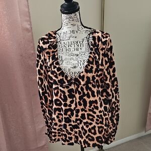 River Island Animal Print Blouse
